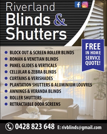 banner image for Riverland Blinds & Shutters